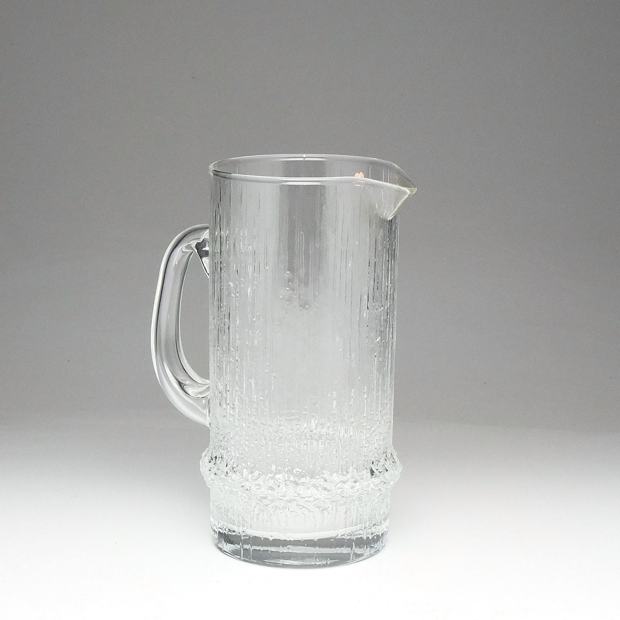 'Iittala Finland Niva Glass Jug Designed by Tapio Wirkkala'