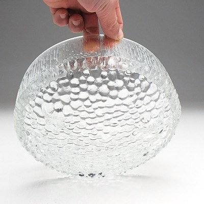 Iittala 'Ultima Thule'  Large Glass Fruit Bowl Designed by Tapio Wirkkala