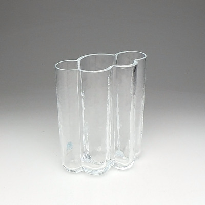 Sea Glasbruk Kosta Sweden Crystal Rune Strand Pauline Series Vase