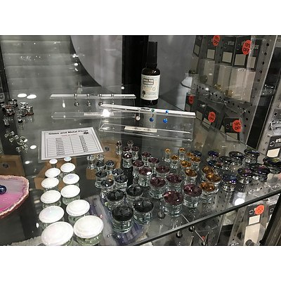 Glass & Metal Plugs with Nipple & Belly Bars - RRP Over $1,000 - Brand New