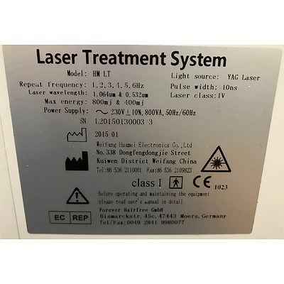 The Global Beauty Group Laser Treatment System HW-LT for Tattoo removal