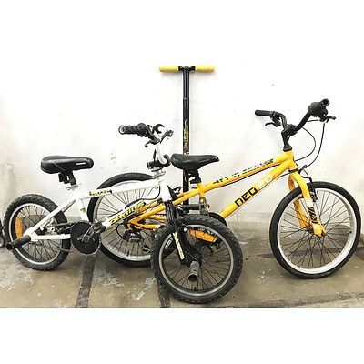 Two BMX Bikes & Pogo Stick