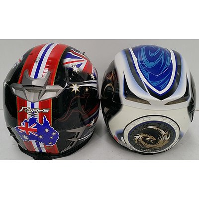 RJays and AGV Motorcycle Helmets - Lot of Two