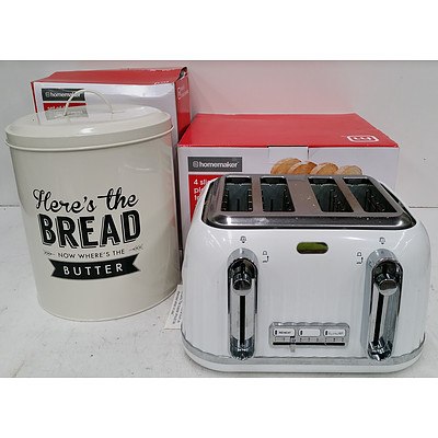 Homemaker Toaster and Homemaker Canister Set
