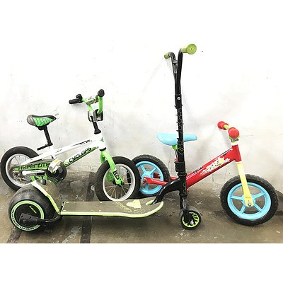 Kids Bikes & Scooter - Lot of 3