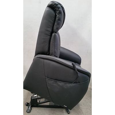 T Motion Electric Recliner/Lift Leather Armchair