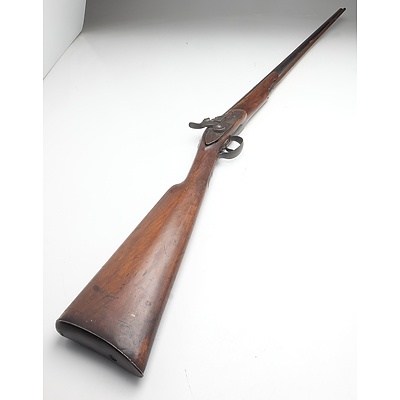 Belgian ELG Flintlock Black Powder Rifle, 19th Century