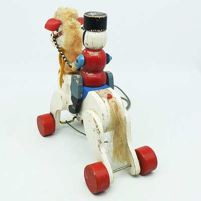 Horse and Rider Pull Along Toy