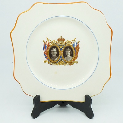English Crown Devon King George VI and Queen Elizabeth Coronation Plate