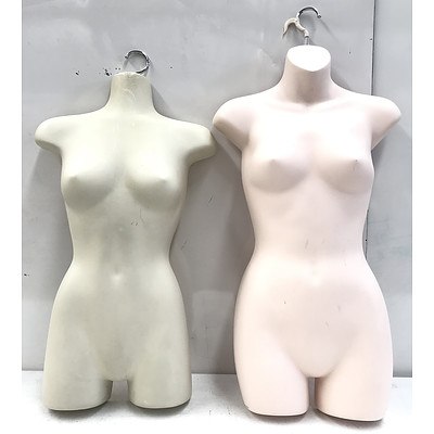 2 Half Body Mannequins