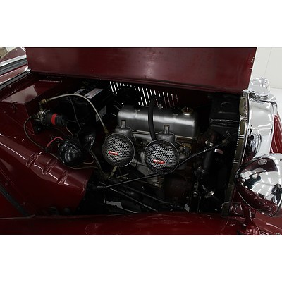 01/1950 M.G. TD 2d Roadster Autumn Red 1.25L
