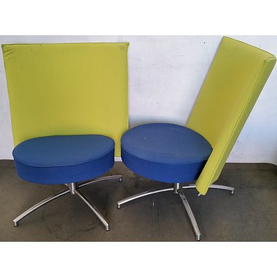 Retro Swivel Chairs - Lot of Four