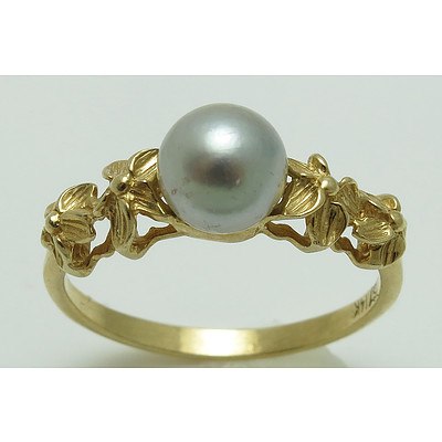 14ct Gold Pearl Ring