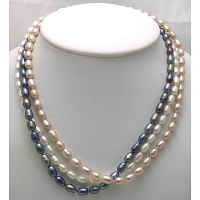 Collection of 3 Pearl Necklaces