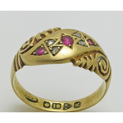 Antique (Late Victorian) Ruby & Diamond Ring