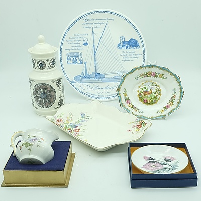 Group of English China, Including Wedgwood, Royal Albert, Royal Worcester, Royal Crown Derby and More