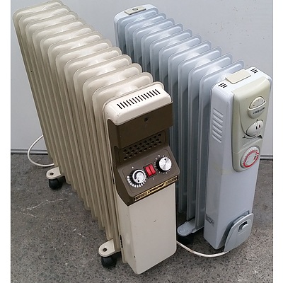 Column Oil Heaters - Lot of Two
