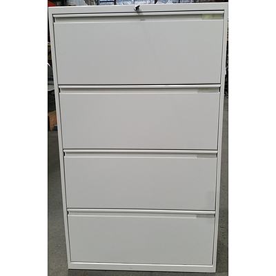 Office Specialty Four Drawer Lateral Filing Cabinet