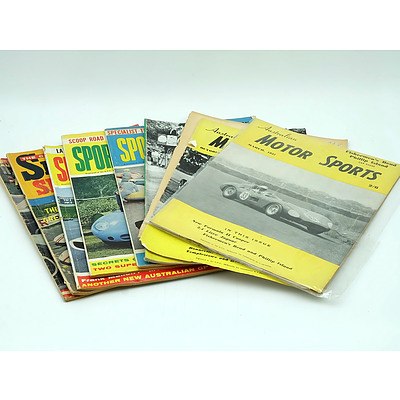 Large Group of 1940s - 1970s Motor Magazines Including Motorsports, Wheels and Sportscar World