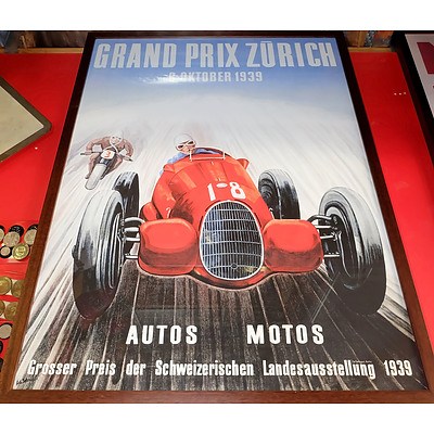 Grand Prix Zurich and Monaco Reproduction Posters