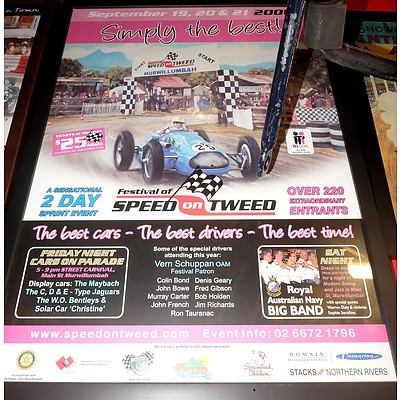 Three Festival of Speed on Tweed Posters and Various Other Automotive Posters