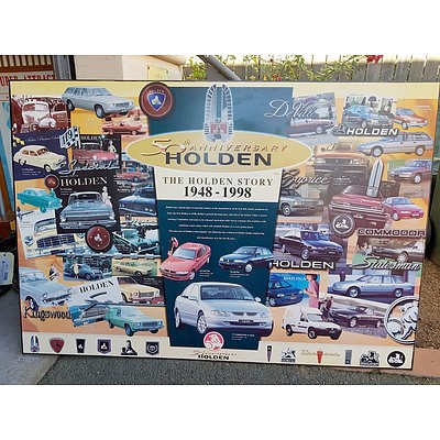 The Holden Story 50th Anniversary 1948-1998 Block Mounted Print
