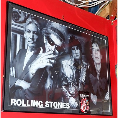 Two Framed Rolling Stones Presentations