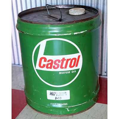 Vintage Castrol 4 Gallon Oil Drum