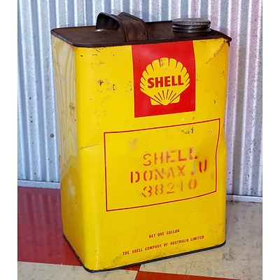 Vintage Shell 1 Gallon Oil Drum