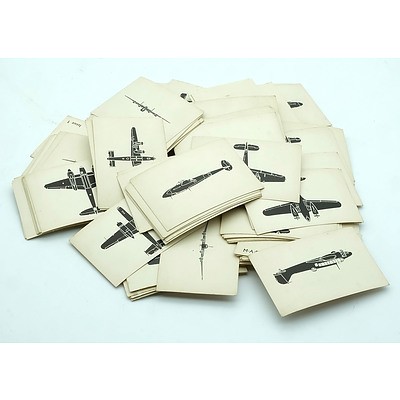Large Group of Plane Identification Cards