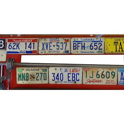 American and International Numberplates - Lot of Over 40