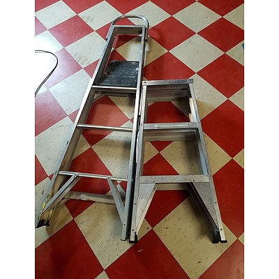 WITHDRAWN BY VENDOR Two Aluminum Ladders