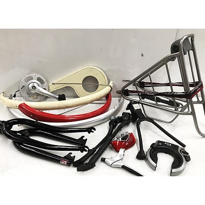 Collection of Parts for Gazelle Electric Bikes and Other Parts