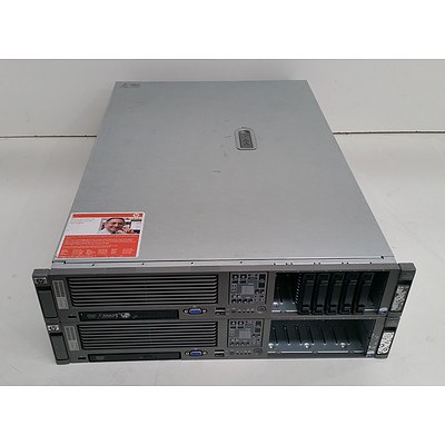 HP ProLiant DL380 G5 Dual Quad-Core Xeon (E5430) 2.66GHz & Dual Dual-Core Xeon (5130) 2.00GHz 2 RU Servers - Lot of Two