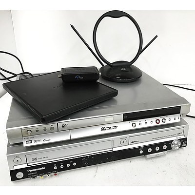Panasonic VHS Recorder & Pioneer DVD Player