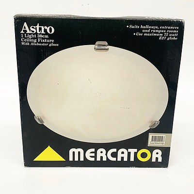 Mercator Astro Light Ceiling Fixture with Alabaster Glass
