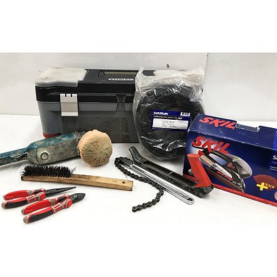 Stanley Tool Box with Tools