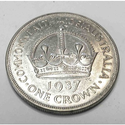 Australia 1937 Silver Crown