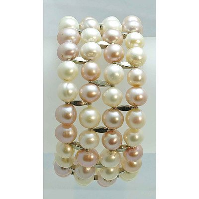 Four-Strand Cultured Pearl Bracelet