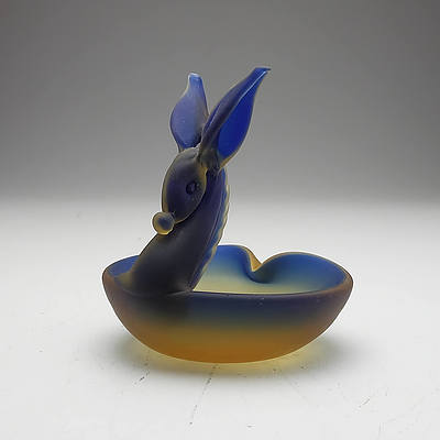 Murano Glass Donkey Form Ashtray