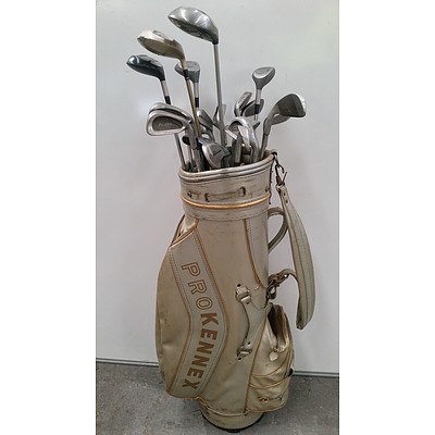 Set of Mens Right Handed Golf Clubs with Pro Kennex Bag