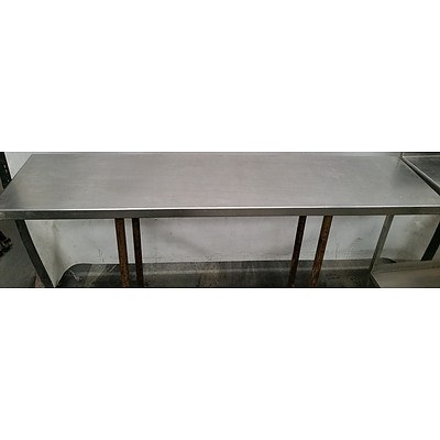 Stainless Steel Corner Bench and Stainless Steel Bench