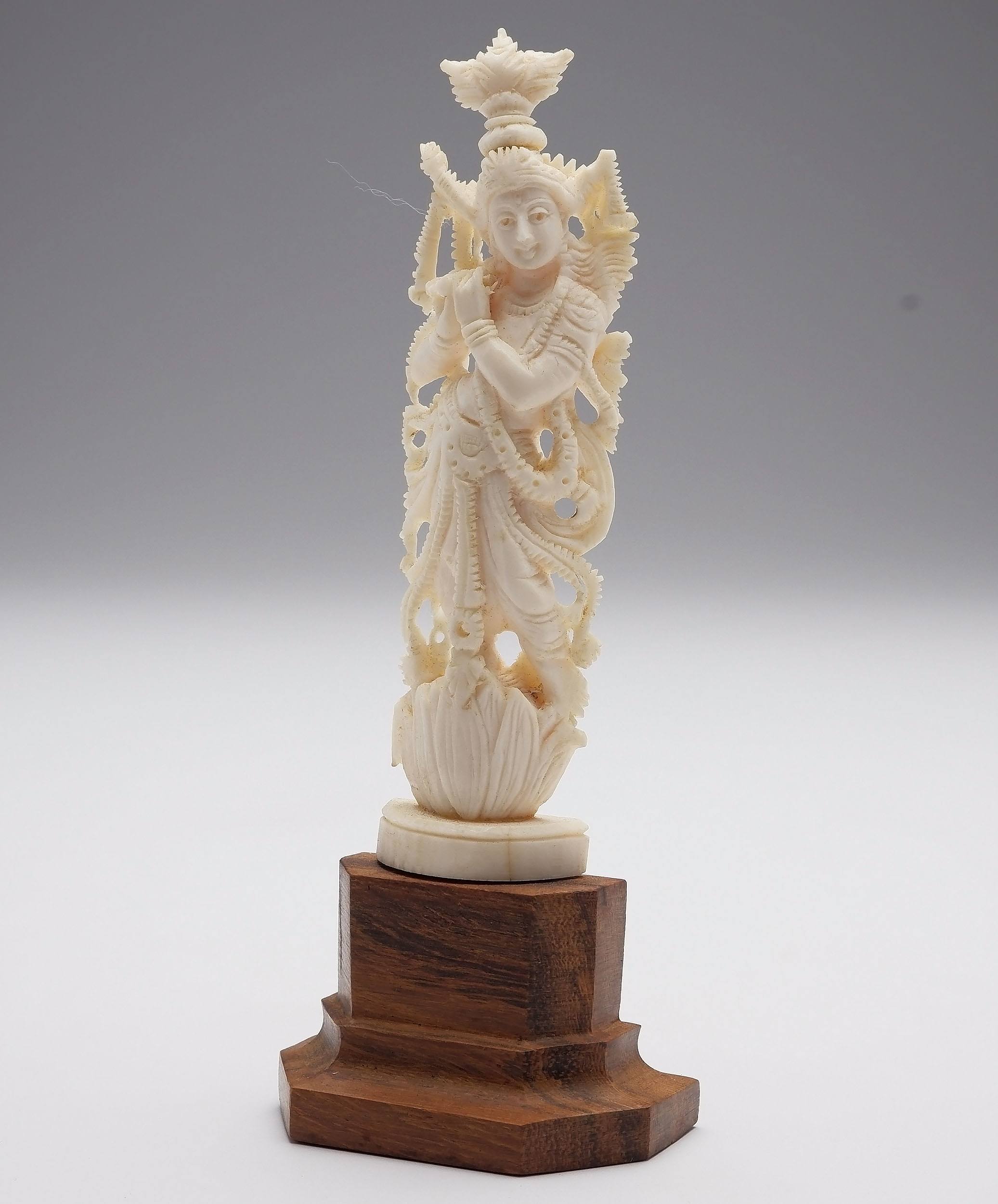 'Indian Carved Ivory Hindu Deity, Early to Mid 20th Century'