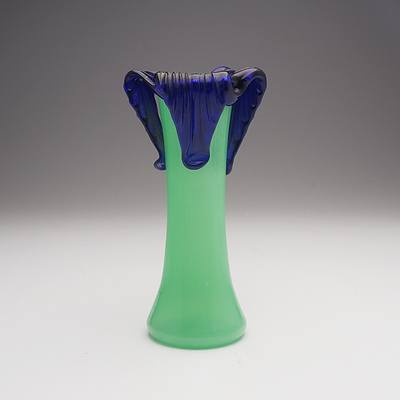 Antique Uranium Glass Vase