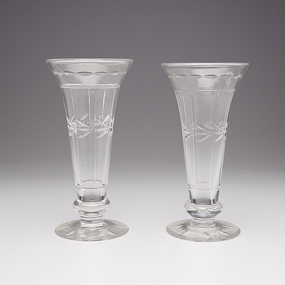 Pair of Stuart Crystal Vases