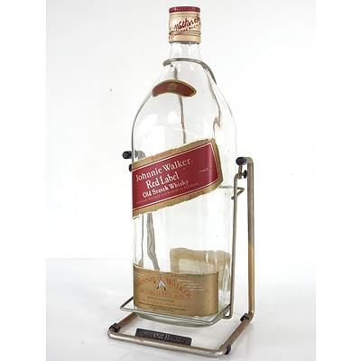 4.5L Johnnie Walker Red Label Glass Bottle with Stand