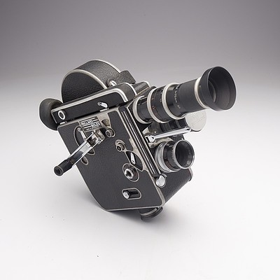 Bolex Paillard H8 8mm Movie Camera with Manuals and Case