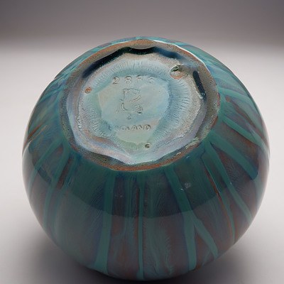 Pilkington Royal Lancastrian Arts & Crafts Drip Glazed Ceramic Vase Dated 1910