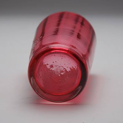 Victorian Ruby Mary Gregory Glass Tumbler