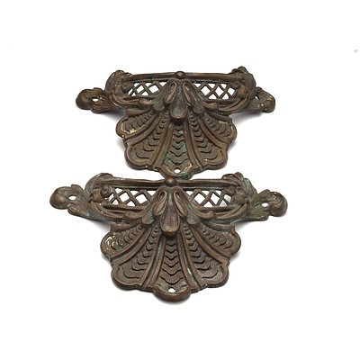 Antique Art Nouveau Bronze Handles, Possibly French